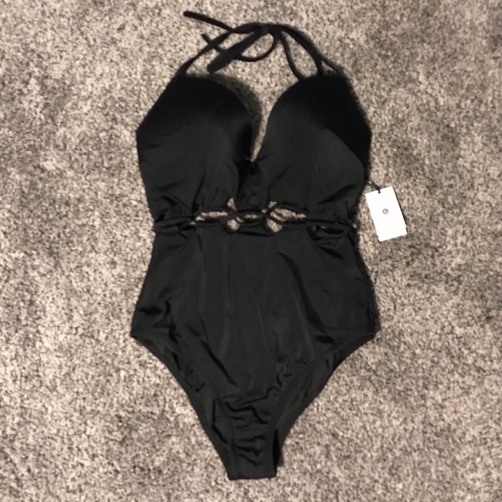 NWT one piece black swimsuit size 36D